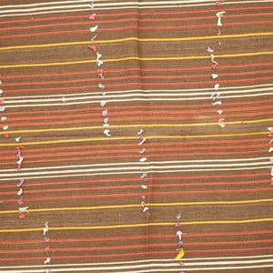 Rugs For Living Room, Handwoven Kilim Rug, Bohemian Rug, Turkish Vintage Rug, Oushak Wool Rug, 6.2 x 8 feet, Lounge Rug, Cozy Rug, GR 376 image 5
