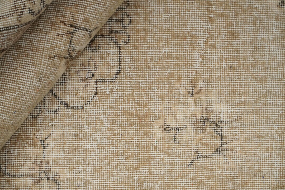 Handmade Neutral Rug, Earth Tone Rug, Faded Rug, Muted Color Rug ...