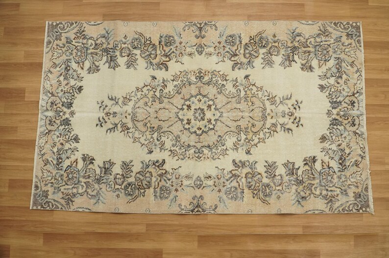 Rug For Livingroom, Handmade Vintage Rug, Wool Antique Rug, Turkish Area Rug, Bohemian Rug, Ethnic Rug, Nomadic Rug