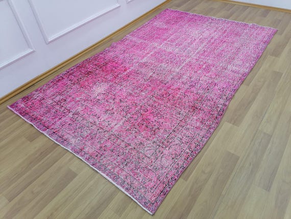 Noble Western Style Rug, Bathroom Mat, Turkish Rug, Oushak Area Rug, Vintage Rug, Bar Decor Rug, Primative Rug,  5.1 x 8.5 feet, GR 2372