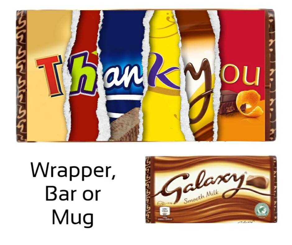 Thank you chocolate bar thank you gift gift to say thanks Etsy