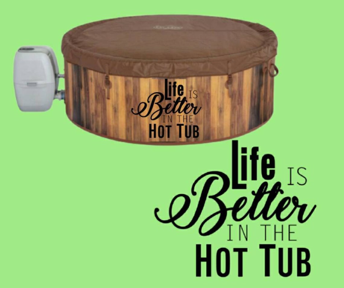 Hot tub hot tub vinyl sticker custom hot tub decoration Etsy