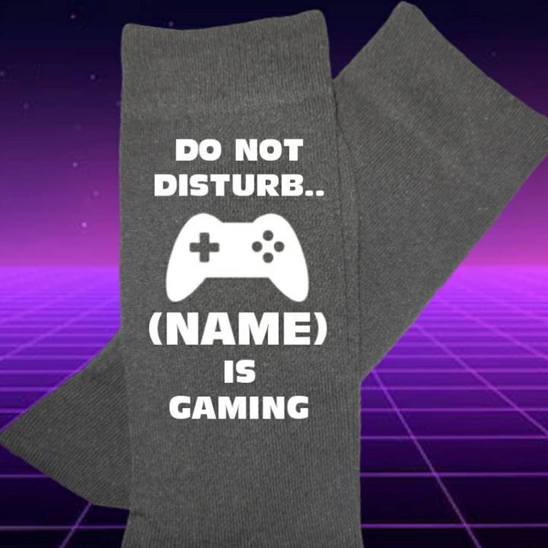 Gaming socks Your name here custom personalized socks Etsy