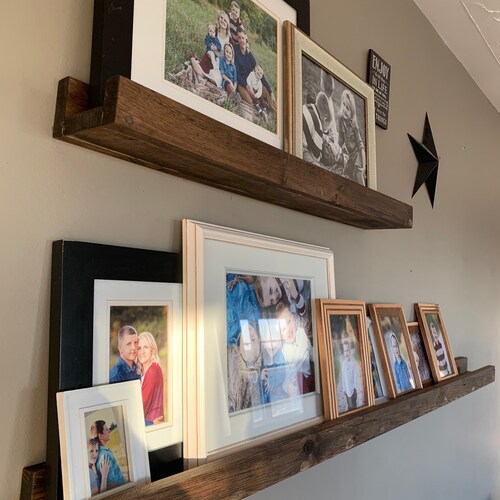 Ledge Shelves Rustic Wood Shelf wooden Picture Shelves Etsy