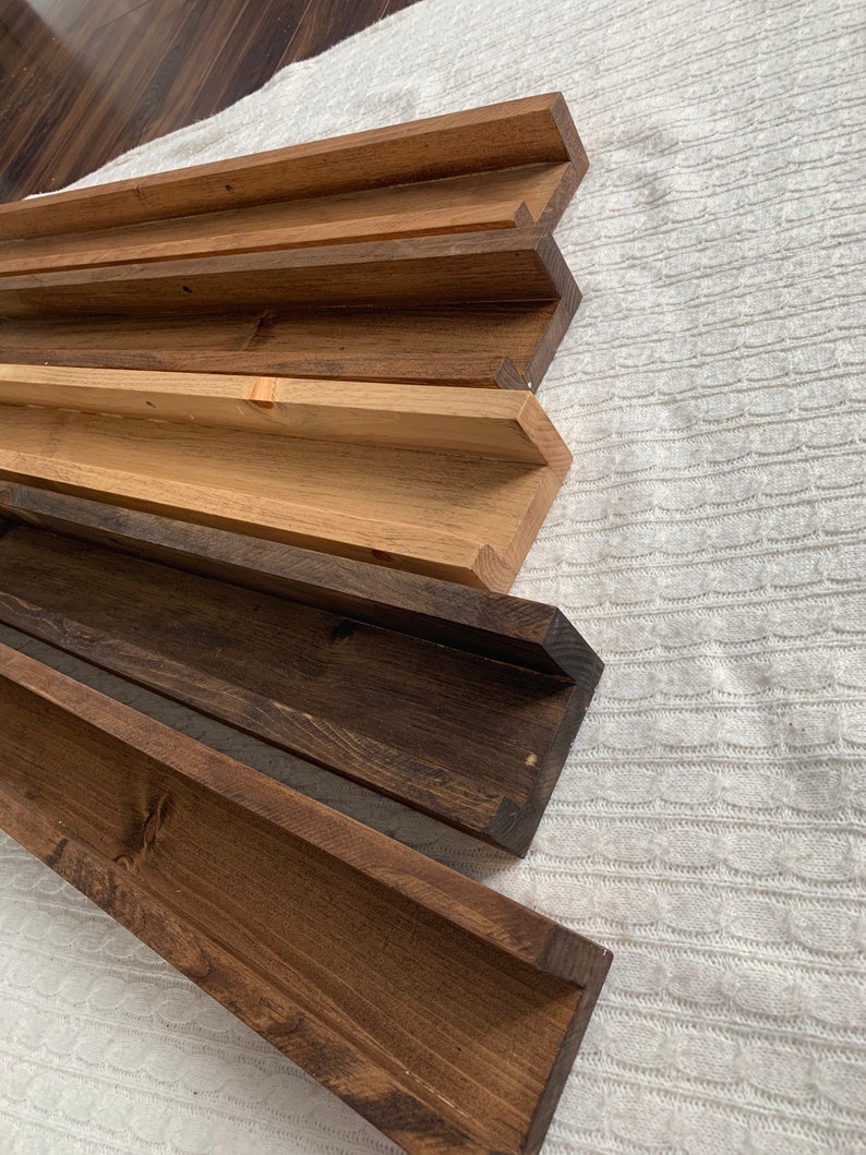 Floating Picture Frame Ledge Shelf Etsy