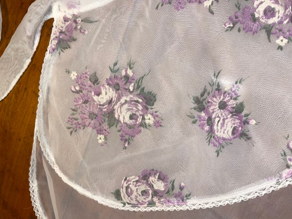 Mid Century Hostess apron, Sheer Apron, MCM Apron… - image 3