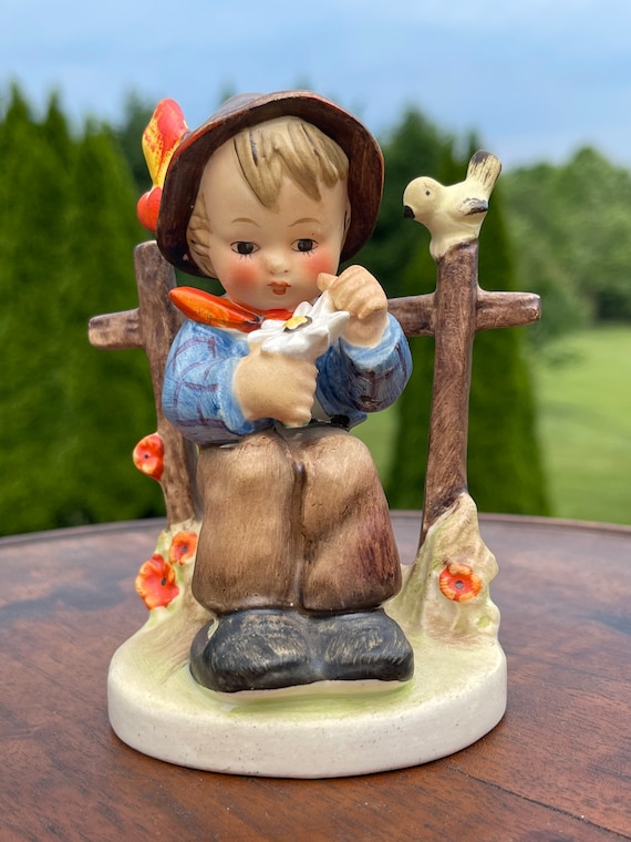 アンティーク・ヴィンテージ】フンメル人形 子鹿と女の子 TMK2