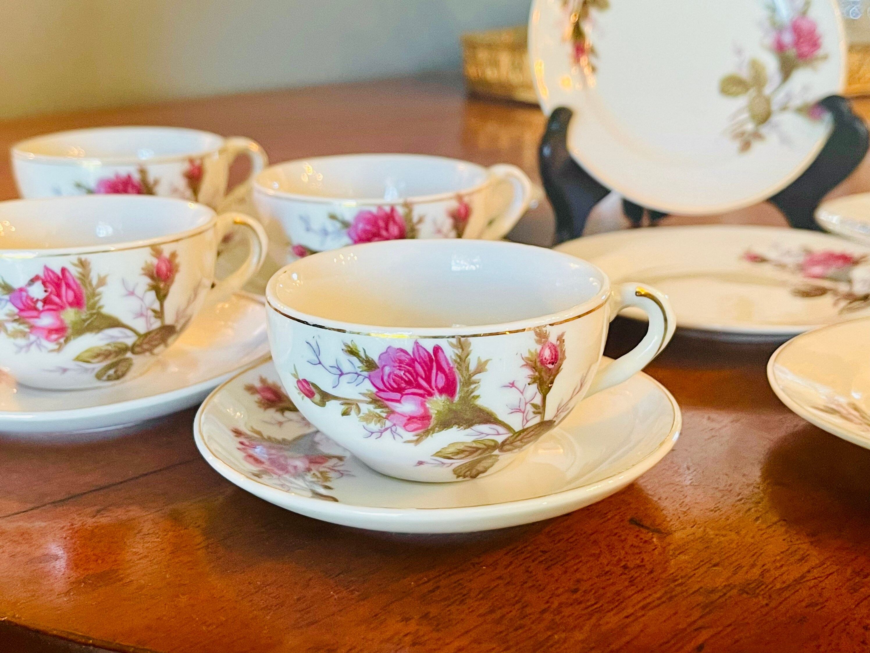 Vintage Grantcrest Royal Rose Tea Set: Child's or Doll China