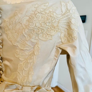 1963 Wedding Dress, Ivory Cream Silk, by Miss Betsy, New York, True ...