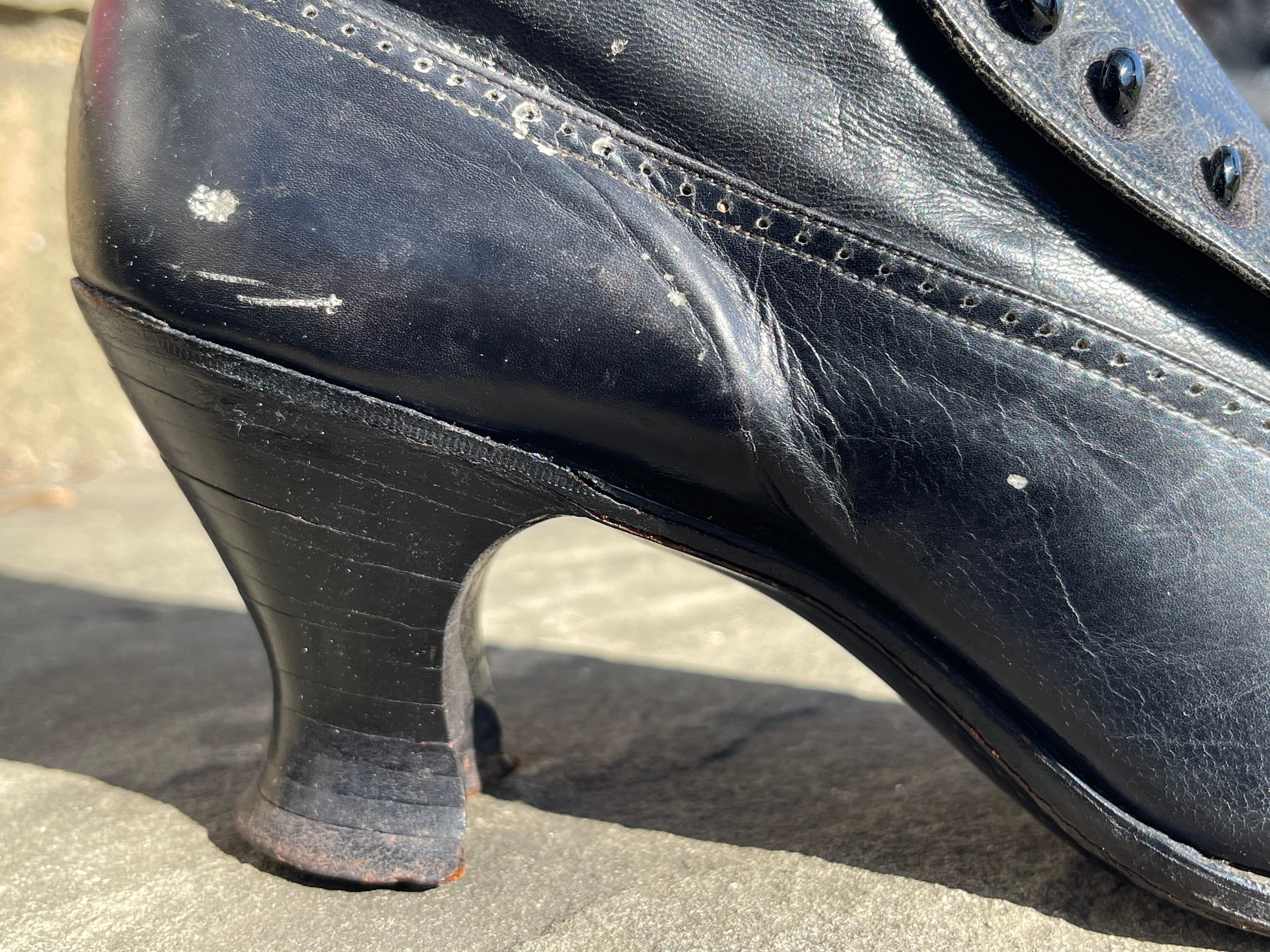 Victorian Shoes 1890s Ladies High Button Top Leather All Etsy