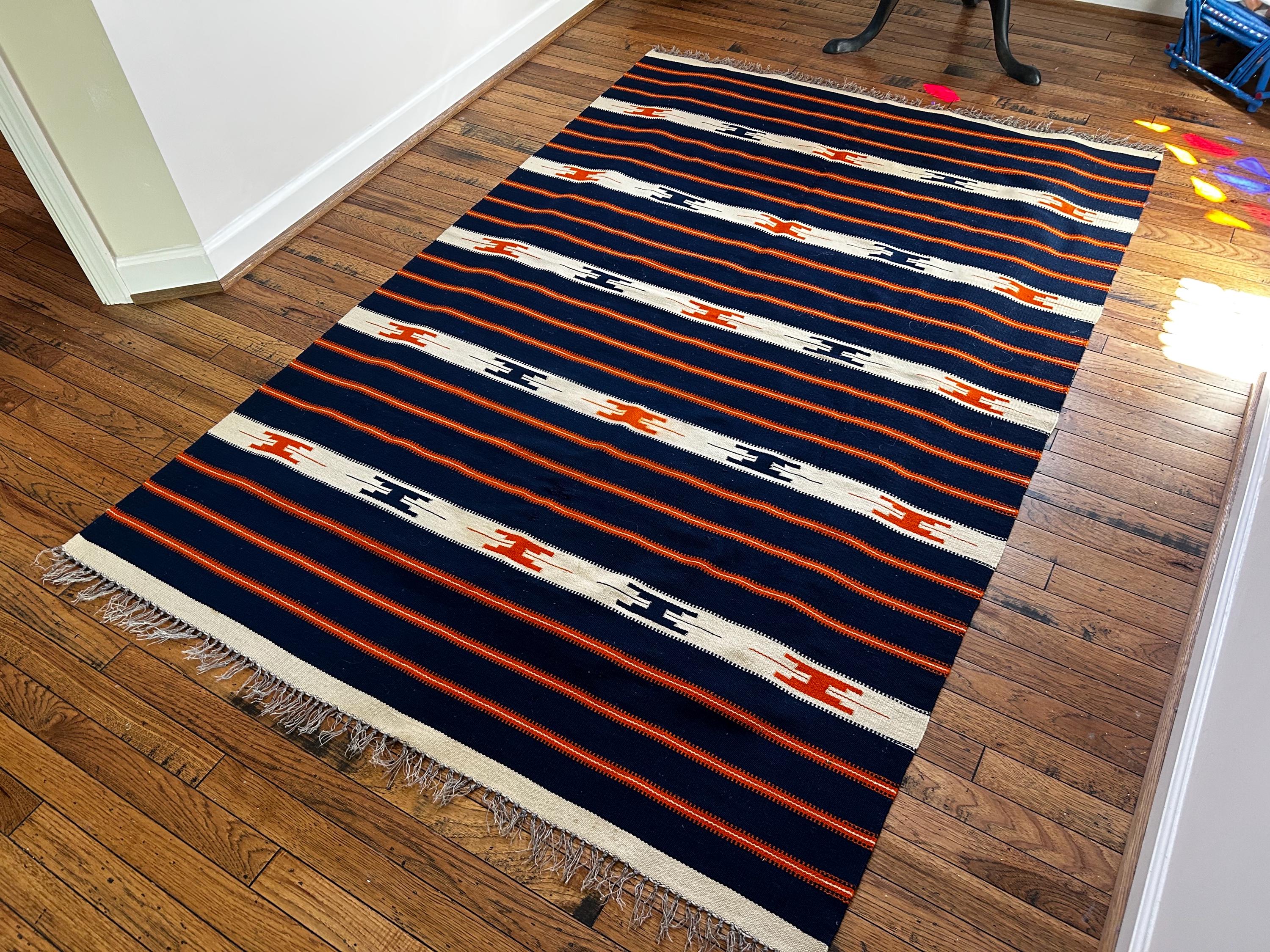 Mexican Saltillo Rug - Etsy