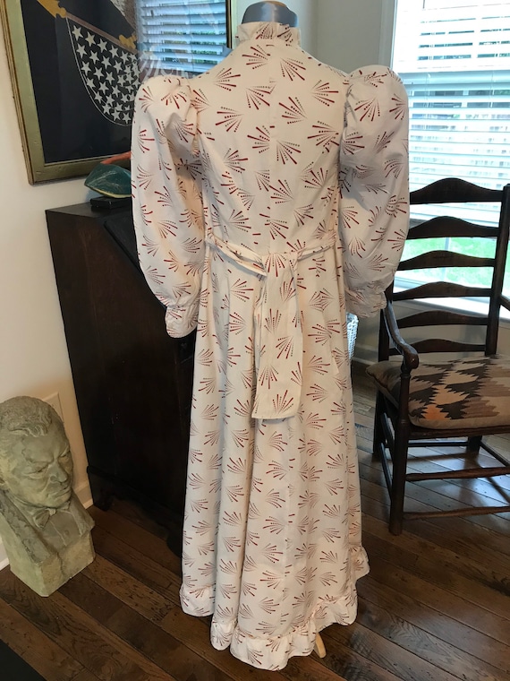 Antique 1880’s Calico Print Dress. Wearable Size