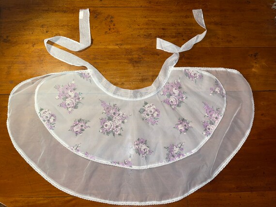 Mid Century Hostess apron, Sheer Apron, MCM Apron… - image 1