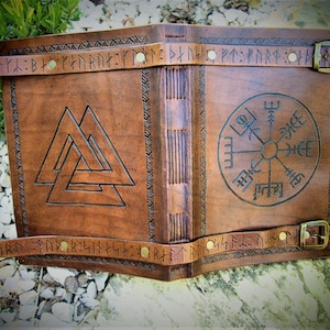 A5 travel norse journal, viking journal, Helm of Awe journal, Viking Compass journal, Ægishjálmr, Vegvisir journal