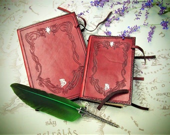 A4 Bilbo's dagboek, Red Book of Bilbo, Westmarch cover, Westmarch boek, Red Book of Westmarch, A4 gost boek, trouwboek