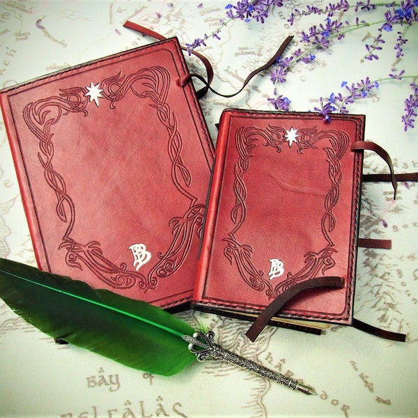A6 Bilbo's journal, Red Book of Bilbo, Westmarch cover, Westmarch book, Red Book of Westmarch, A6 journal