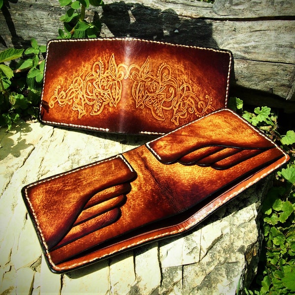 Elvish wallet, Galadriel wallet, Middle Earth wallet, Elvish bifold wallet, elvish women wallet, LOTR wallet, Lothlorien wallet, galadriel