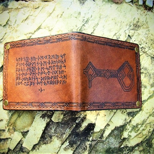 Dwarven wallet, LOTR wallet, Thorin key wallet, Hobbit Wallet