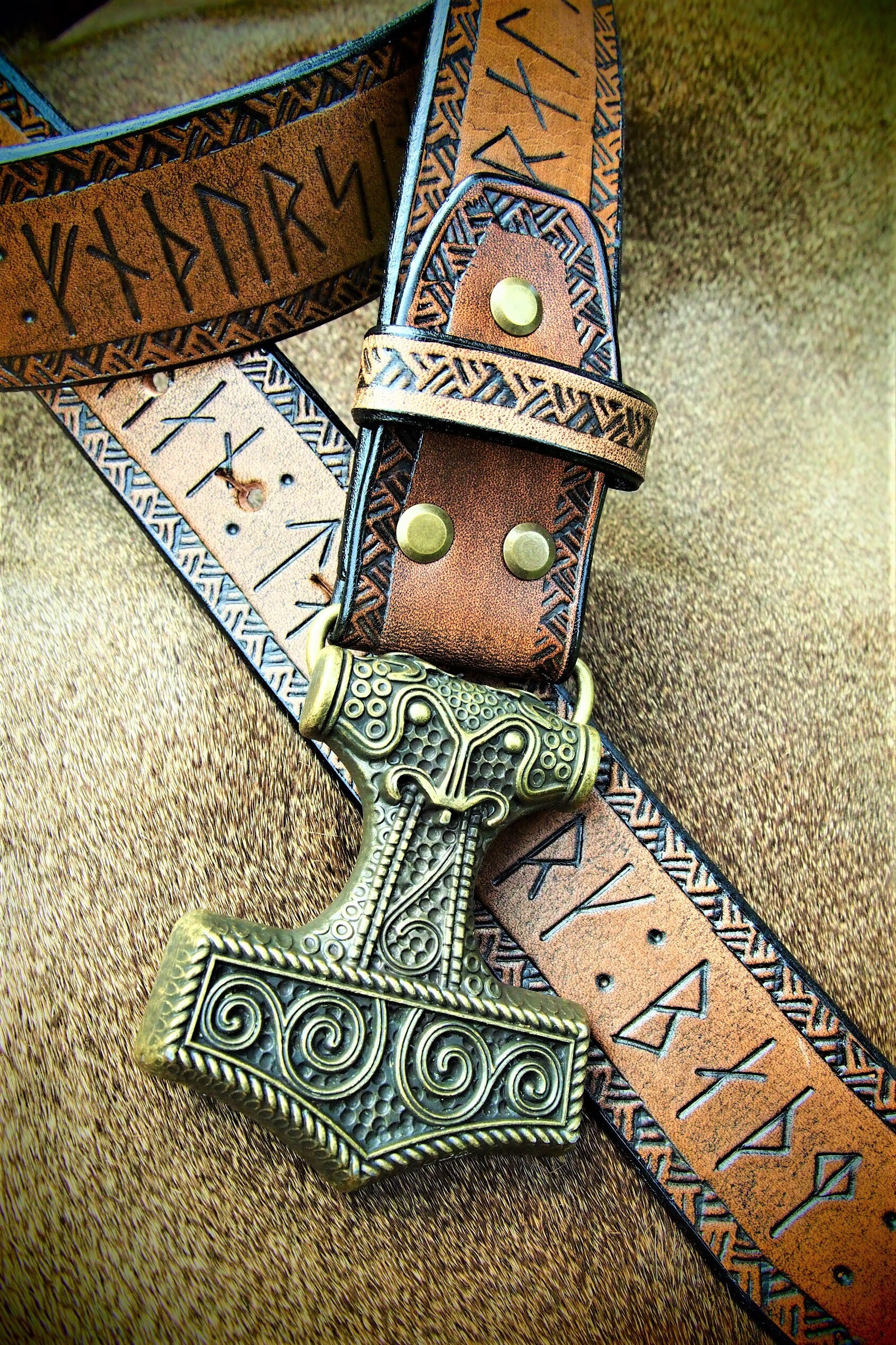 Thor's Belt Norse Belt Runes Belt Viking Belt | Etsy