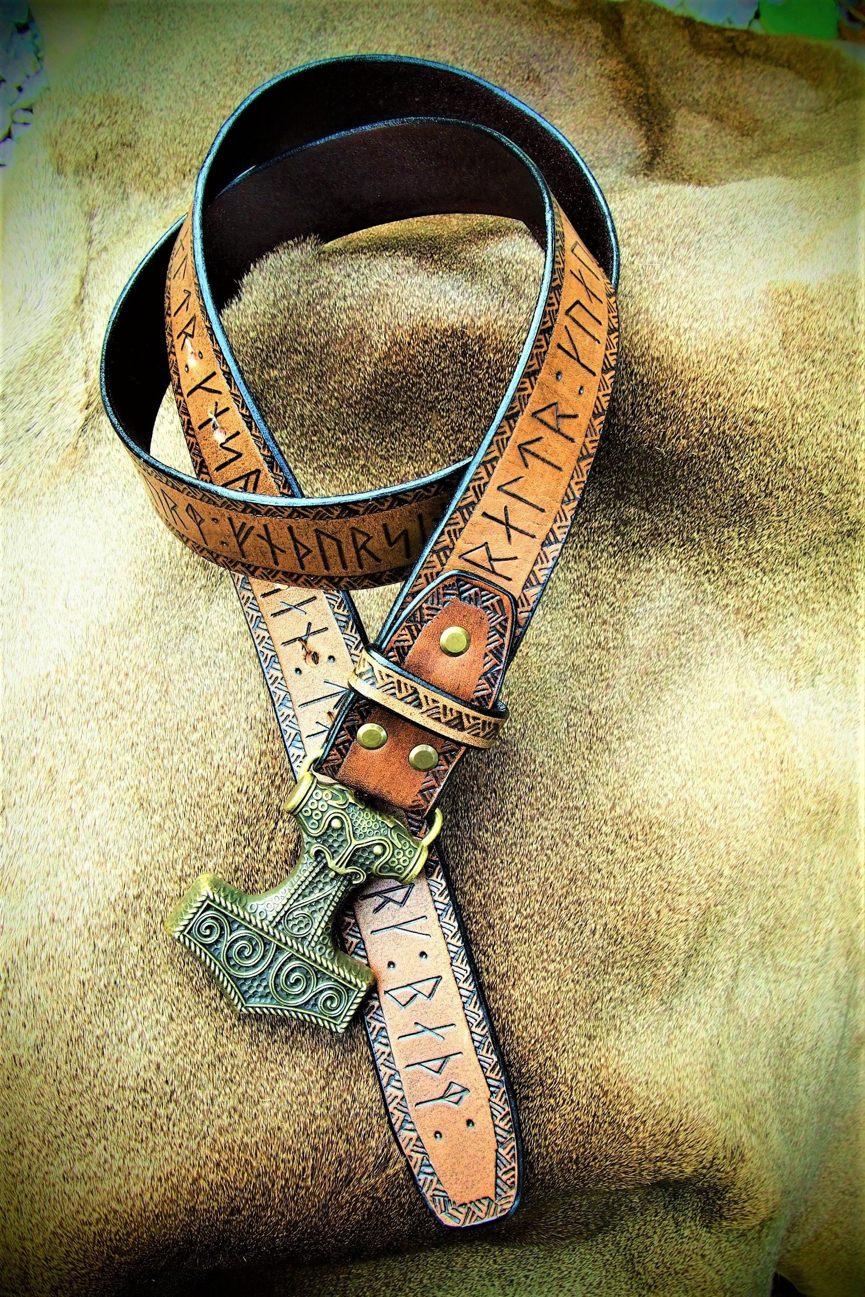 Thor's Belt Norse Belt Runes Belt Viking Belt | Etsy