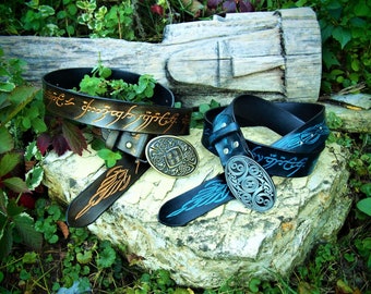 custom elven belt, larp belt, fantasy belt, elf, fantasy elf, leather belt, elven belt, elvish belt