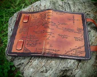 Thorin's Map leather Kindle Paperwhite cover, for LOTR fan very durable case for Kindle