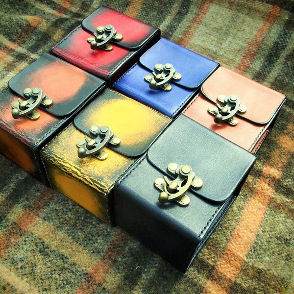 Leather Deck Box Etsy