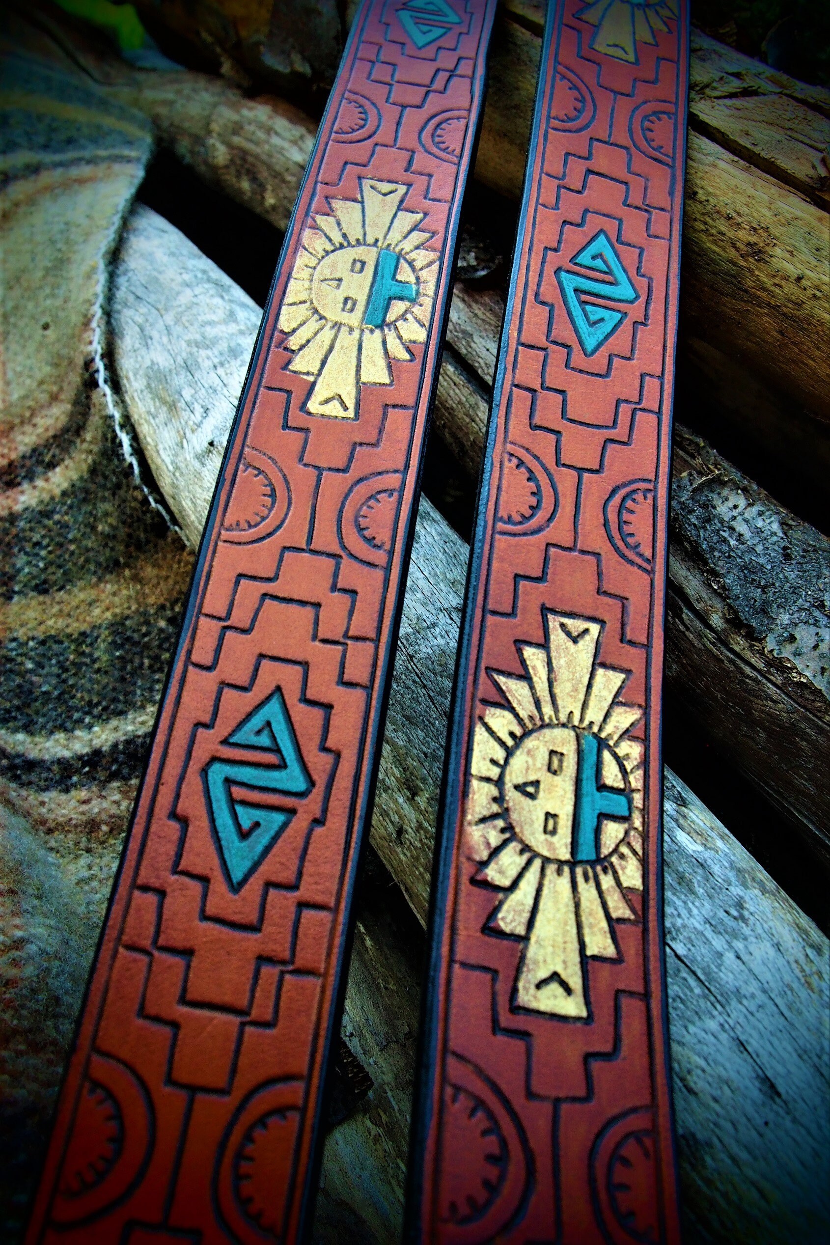 Aztec Calendar Belt, Leather Handmade Indian Belt, Aztec Design Belt - Etsy