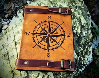 Reisetagebuch, Abenteuertagebuch, Windrosentagebuch, Kompasstagebuch, A5 Reisetagebuch