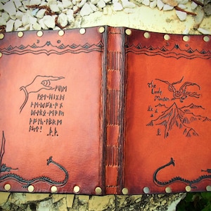 Journal LOTR, journal hobbit, journal A5, journal cuir
