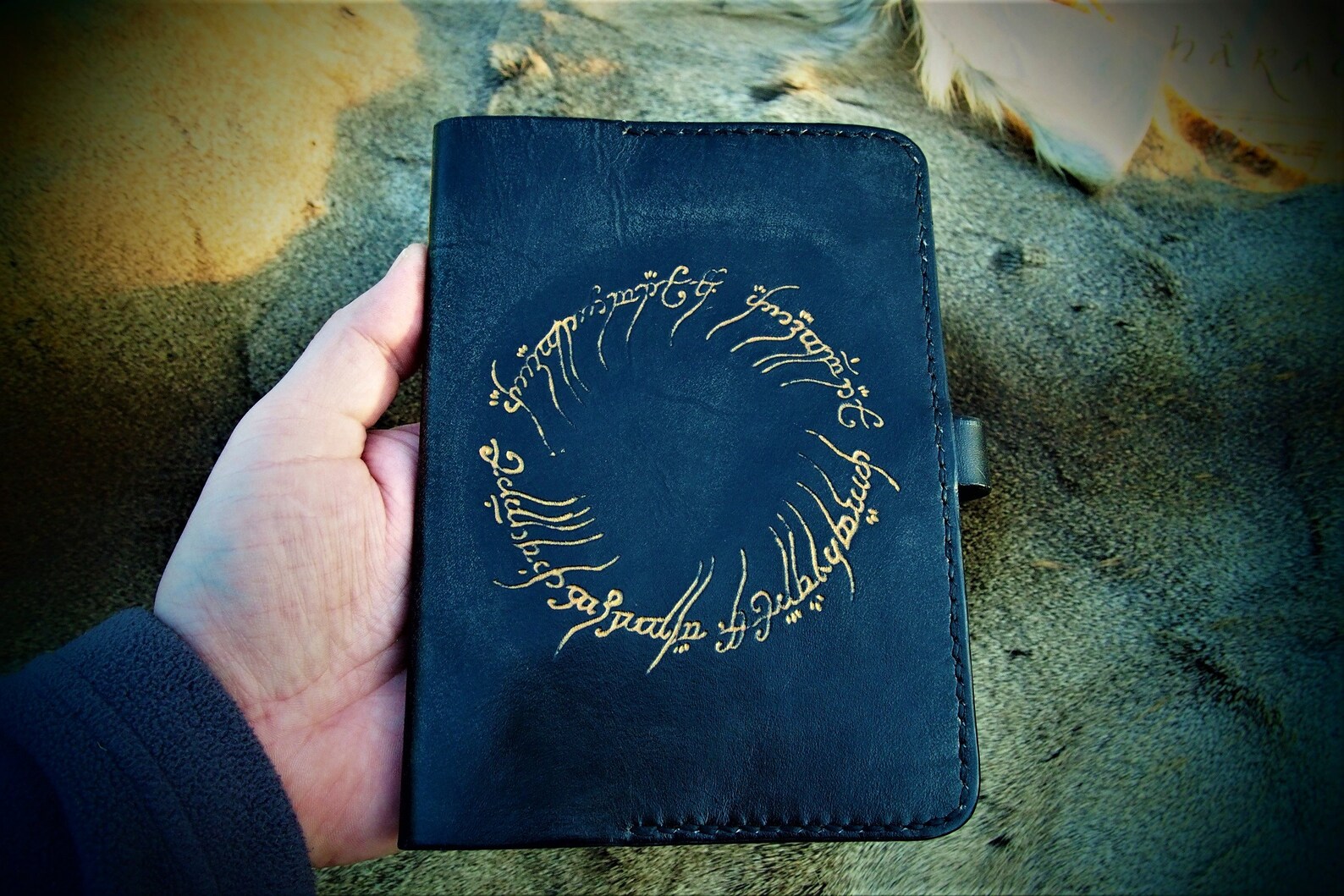 One Ring kindle case LotR cover Lord of the Rings leather Etsy