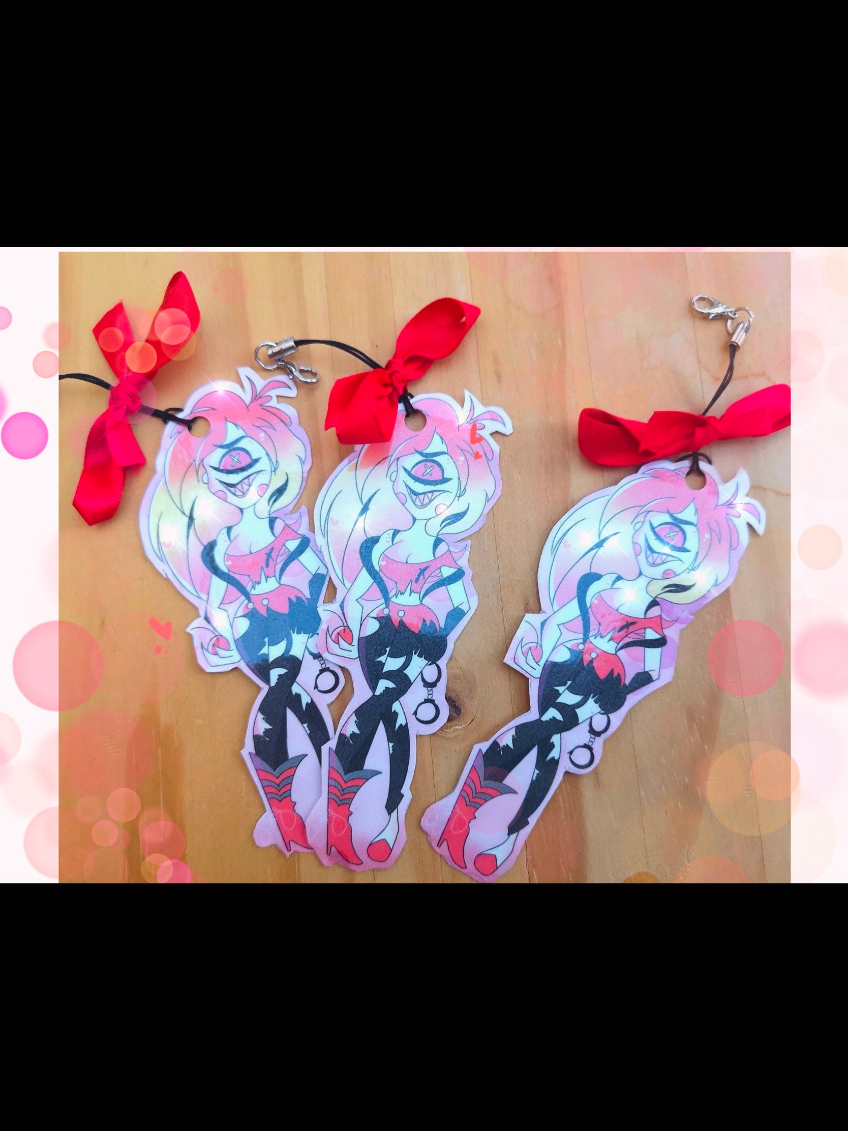 Hazbin Hotel Cherry bomb Keychain Fanart Etsy