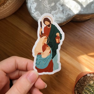 Holy Family Waterproof Vinyl Sticker