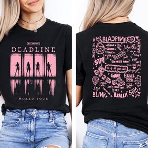2025 Black Pink World Tour T-Shirt, Black Pink 2025 Concert Tee, Black Pink Shirt, Kpop Black Pink Merch, Jisoo Jennie Lisa Rose Blink Gift