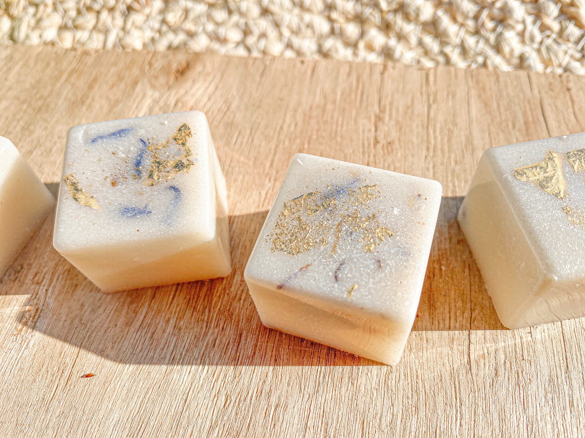 Luxury Gold leaf Wax Melts x 6 in gold Tin in any fragrance Etsy