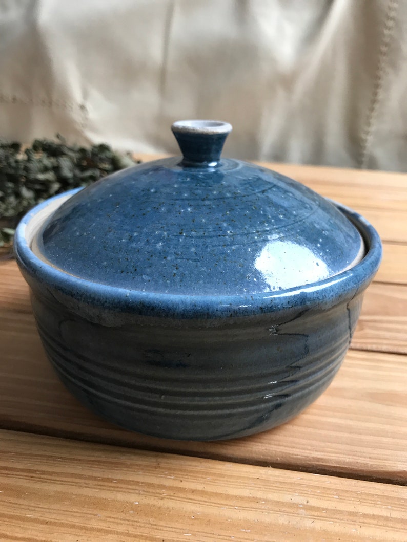 Hand thrown ceramic bowl with lid | Etsy