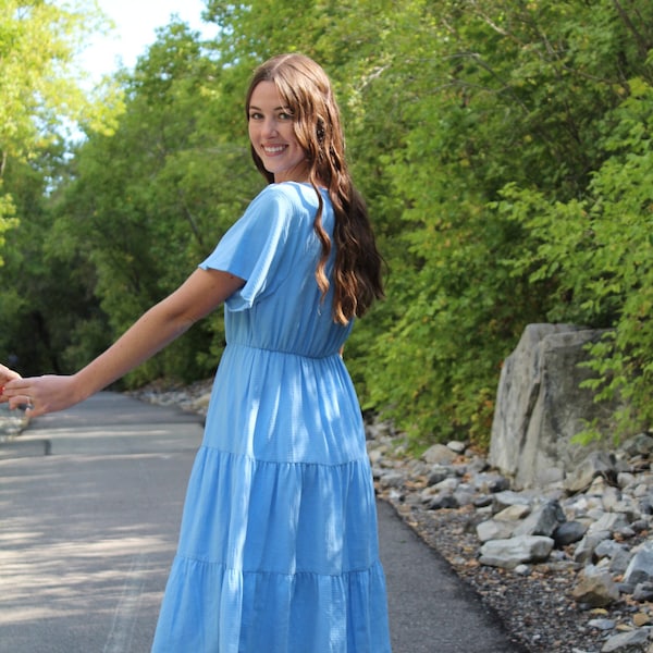 Cute Light Blue Dress Etsy