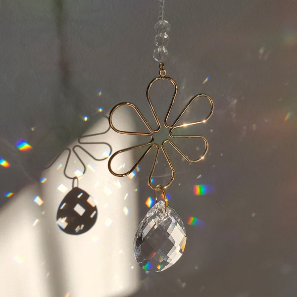 Flower Crystal Suncatcher