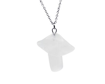 Quartz Mushroom Necklace