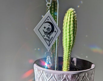 Moon Plant Stake Suncatcher