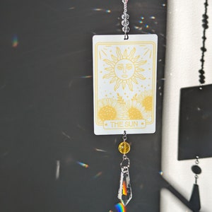 Sun Tarot Card Crystal Suncatcher image 1