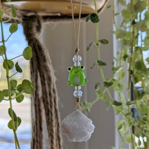 Cute Small Frog Rearview Mirror Car Cham or Hanging Ornament