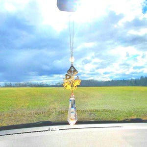 Mushroom Car Charm rearview mirror Suncatcher