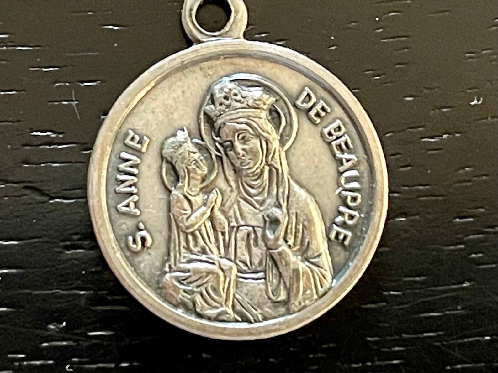 Vintage St Anne De Beaupre Religious Relic Medal S Anne De Etsy UK