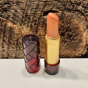 Vintage Lippenstift, Dusty Azalea Lippenstift, Maroon und Gold Lippenstift, Vintage Avon Lippenstift, 1980er Jahre Lippenstift, Vintage Vanity Dekor