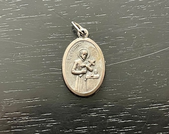 Vintage St. Gerard Medal: Patron Saint of Expectant Mothers