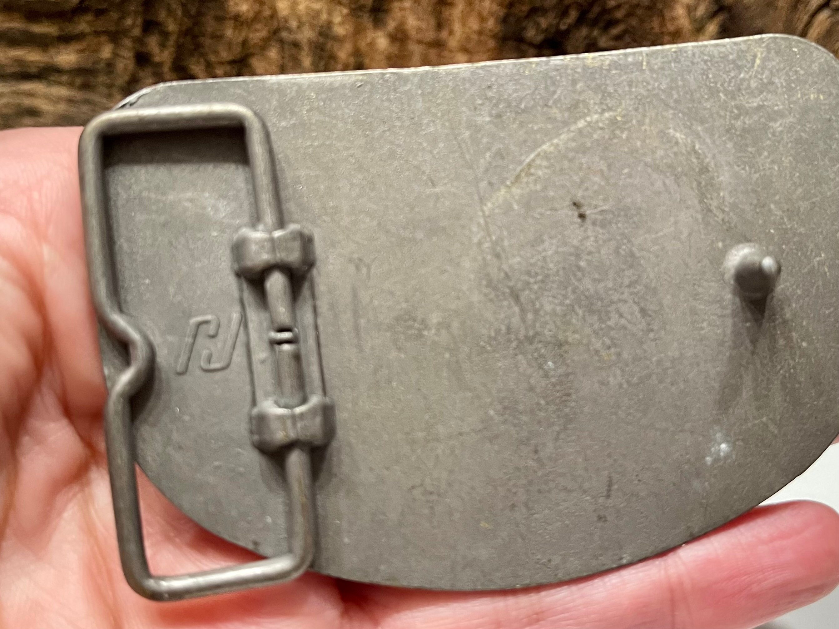 Vintage Belt Buckle, Raleigh Lights Belt Buckle, Truck Belt