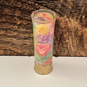 Vintage Avon Lipstick, Pink Tinge Lipstick, Gold Floral Lipstick, Flower Art Deco Lipstick, 1980 Lipstick, Vintage Vanity Decor