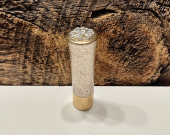 Vintage Avon Lipstick: Ripe Cherry Red, Silver & Gold Tone Metal