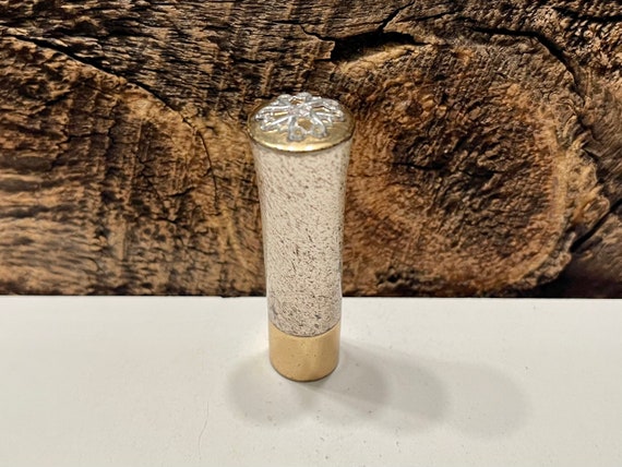 Vintage Avon Lipstick: Ripe Cherry Red, Silver & Gold Tone Metal